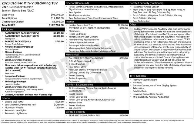 2023 Cadillac CT5-V Blackwing