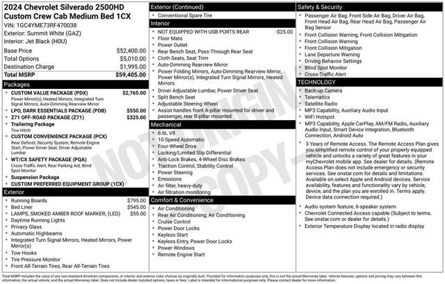 2024 Chevrolet Silverado 2500HD 4WD Crew Cab 159" Custom