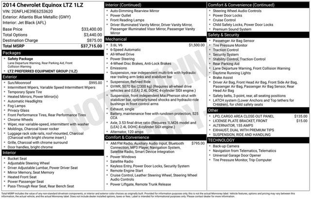 2014 Chevrolet Equinox LTZ