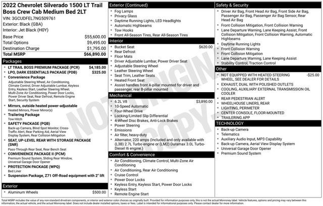 2022 Chevrolet Silverado 1500 LT Trail Boss