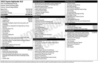 2022 Toyota Highlander XLE