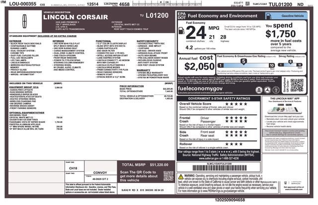 2026 Lincoln Corsair Premiere