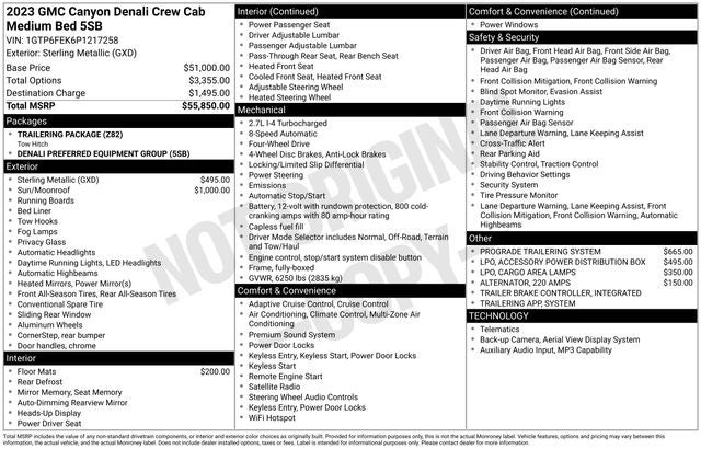 2023 GMC Canyon 4WD Denali