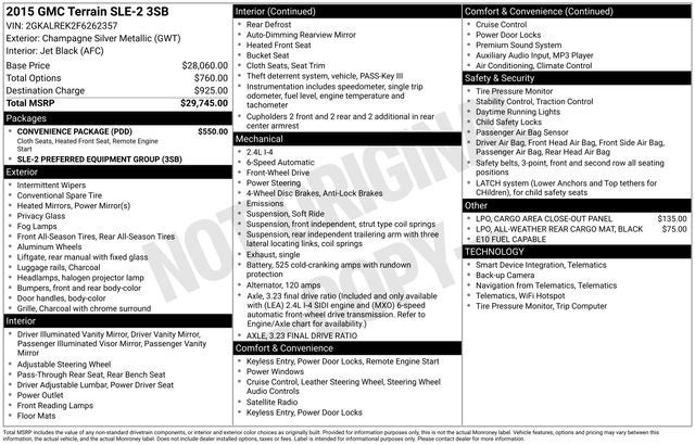 2015 GMC Terrain SLE