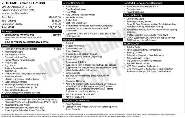 2015 GMC Terrain SLE