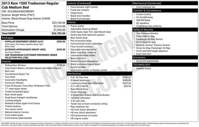 2013 RAM 1500 Tradesman