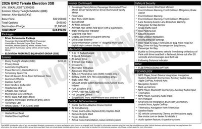 2026 GMC Terrain AWD Elevation