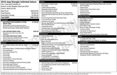 2018 Jeep Wrangler Unlimited Sahara