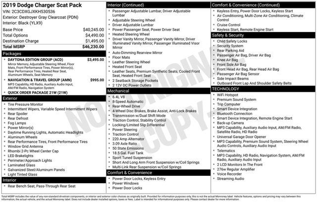 2019 Dodge Charger Scat Pack
