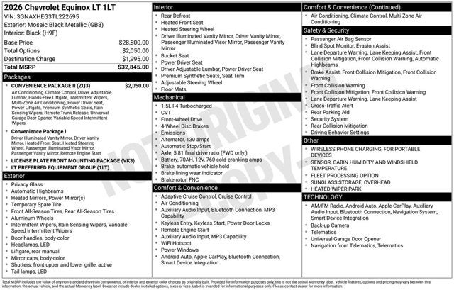2026 Chevrolet Equinox FWD LT
