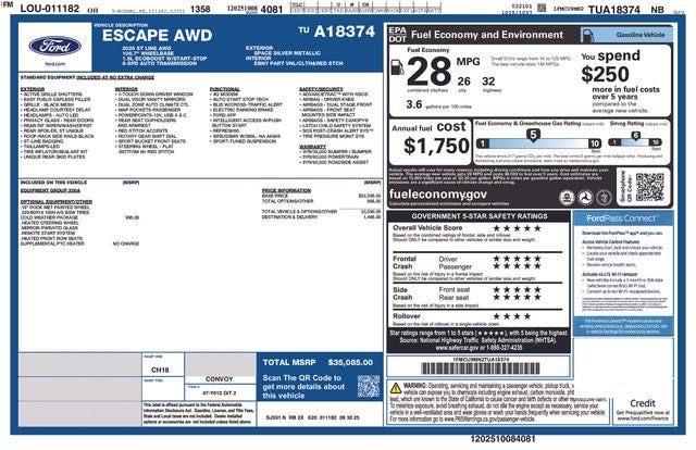 2026 Ford Escape ST-Line