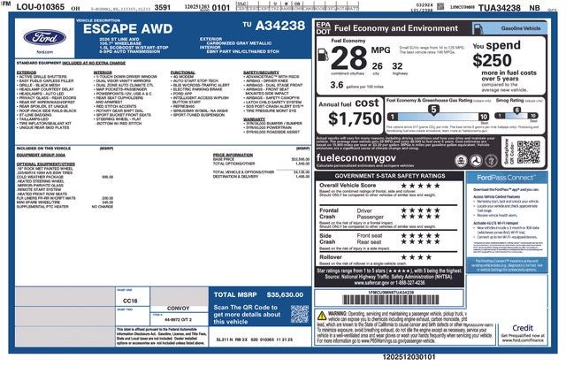 2026 Ford Escape ST-Line
