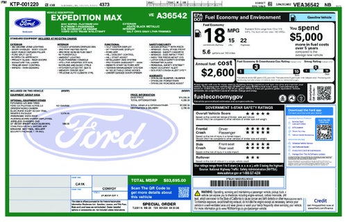 2027 Ford Expedition Max Platinum