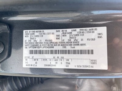 2018 Ford F-150 XL