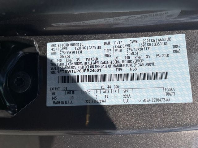 2018 Ford F-150 XLT