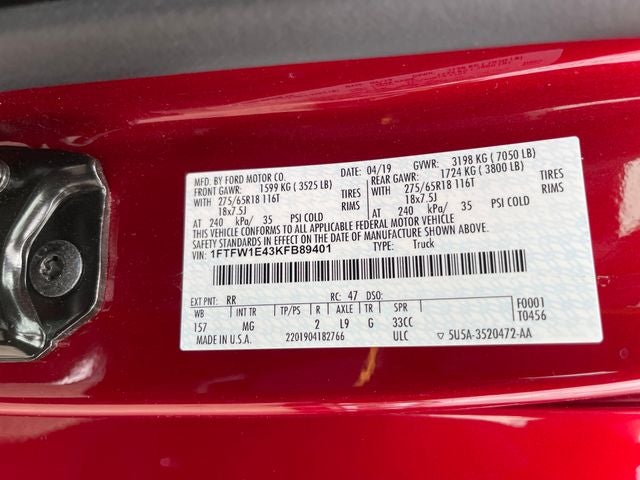 2019 Ford F-150 XLT