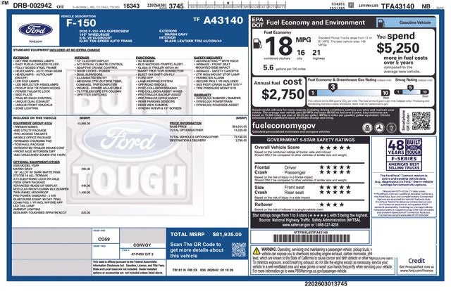 2026 Ford F-150 Tremor