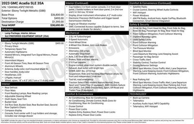 2023 GMC Acadia SLE
