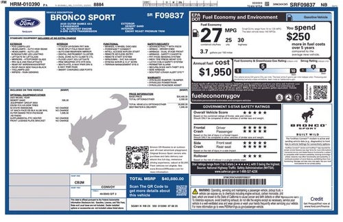 2025 Ford Bronco Sport Outer Banks