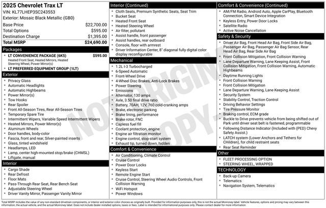 2025 Chevrolet Trax LT