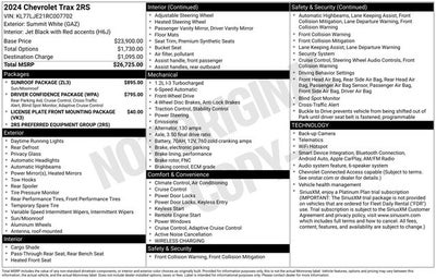 2024 Chevrolet Trax 2RS