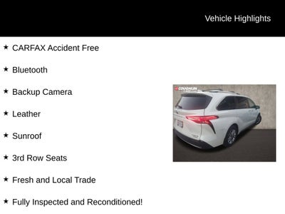 2021 Toyota Sienna Platinum 7 Passenger