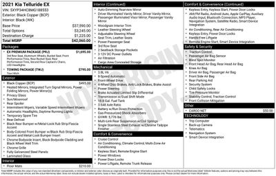 2021 Kia Telluride EX
