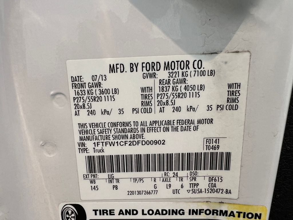 2013 Ford F-150 Platinum