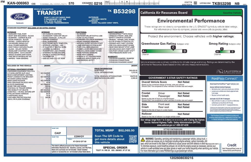 2026 Ford Transit-150 Base