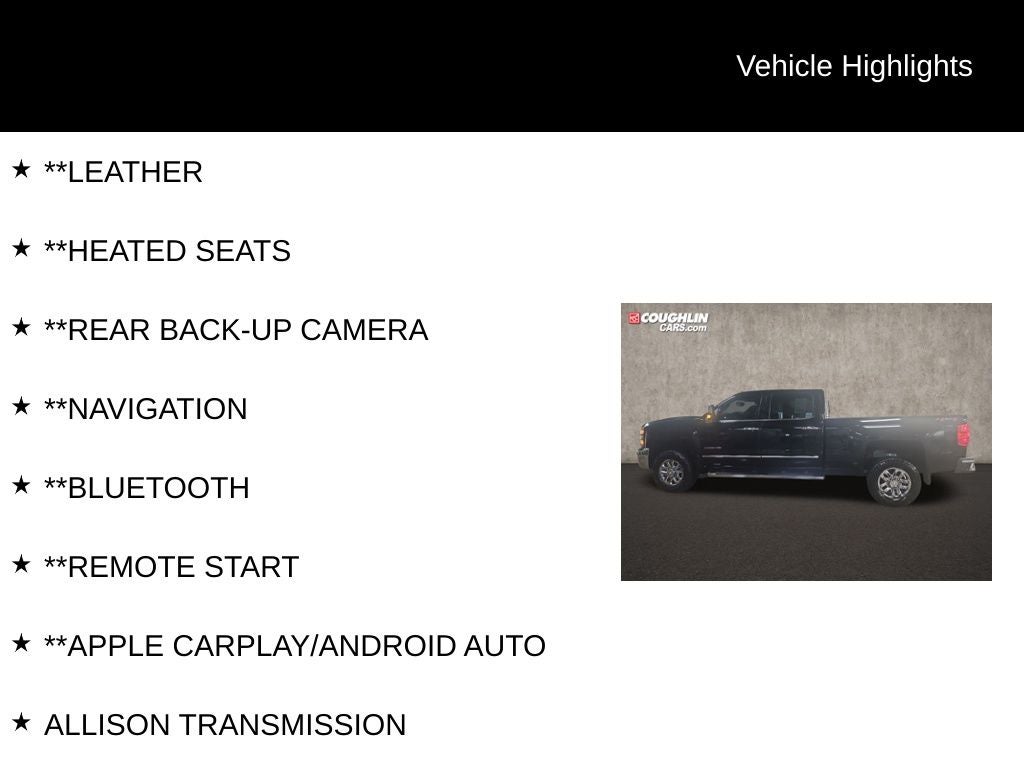 2019 Chevrolet Silverado 2500HD LTZ