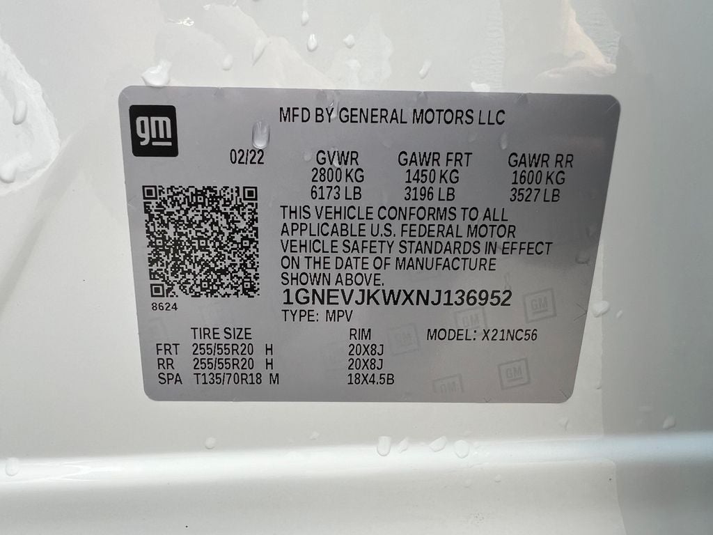 2022 Chevrolet Traverse RS