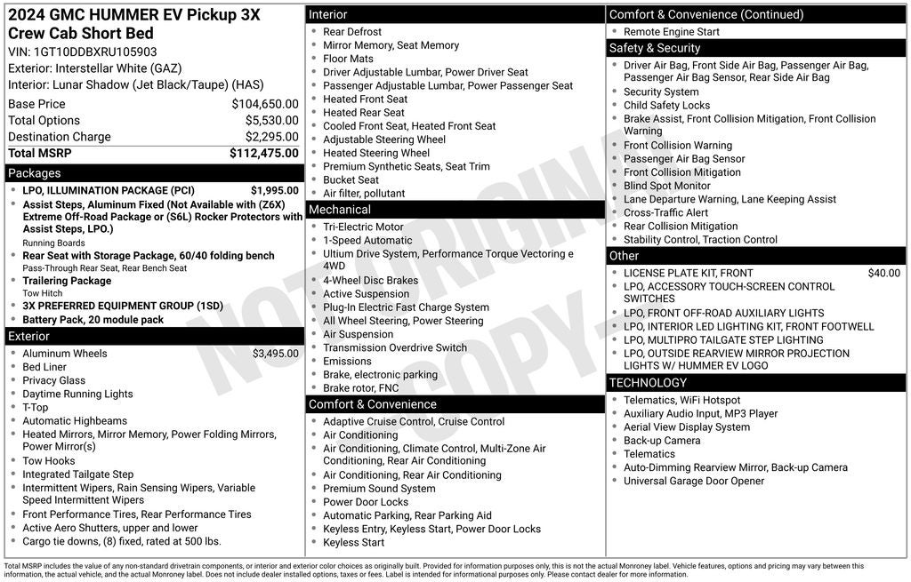2024 GMC Hummer EV Pickup 3X