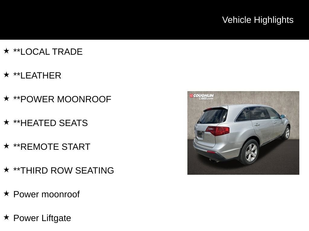 2011 Acura MDX 3.7L SH-AWD