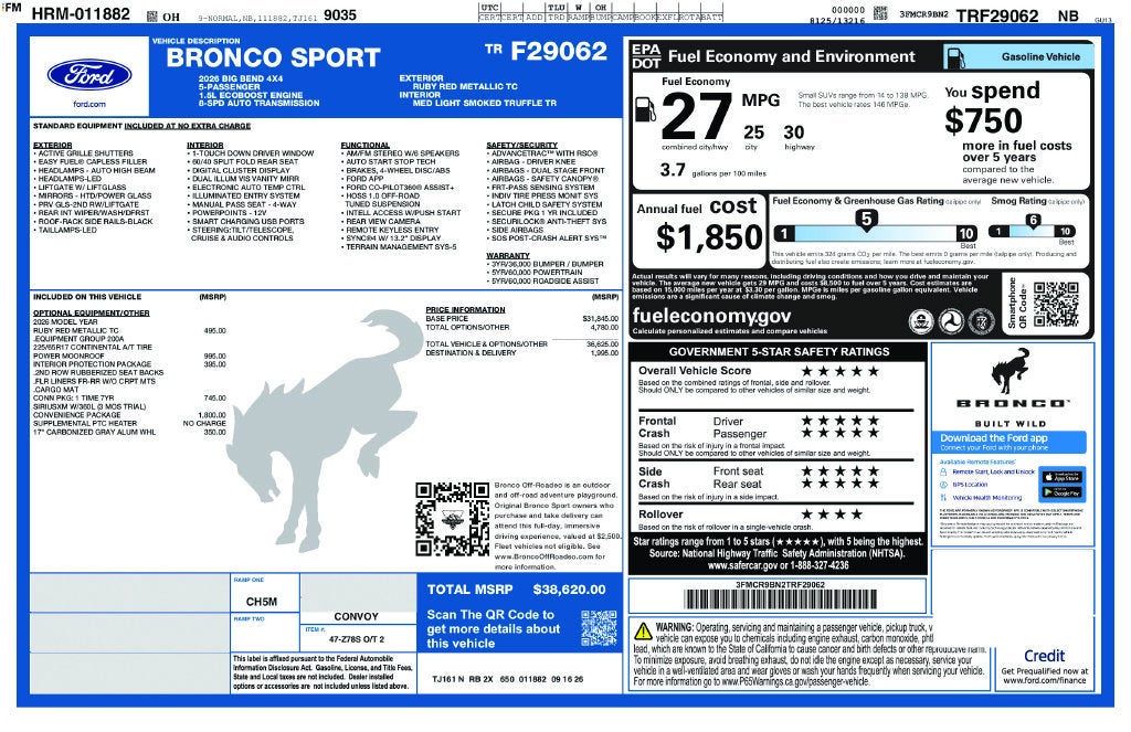 2026 Ford Bronco Sport Big Bend