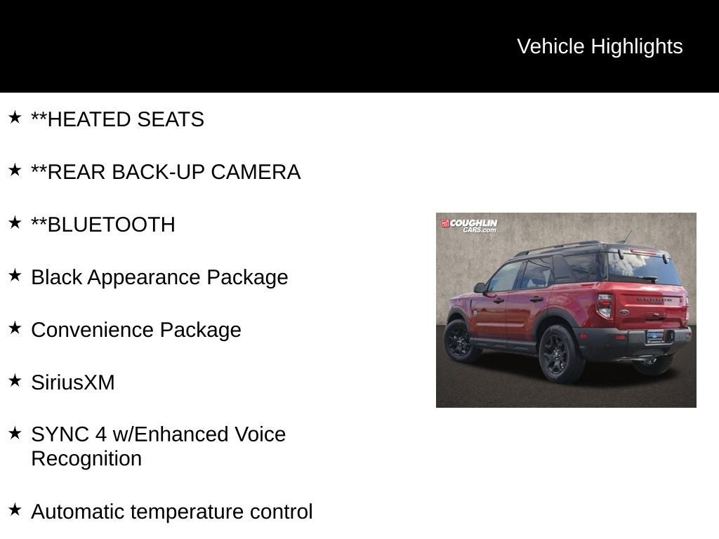 2025 Ford Bronco Sport Big Bend 4WD