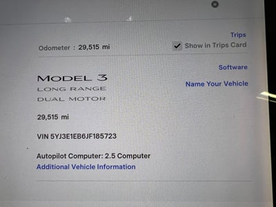 2018 Tesla Model 3 Long Range Long Range