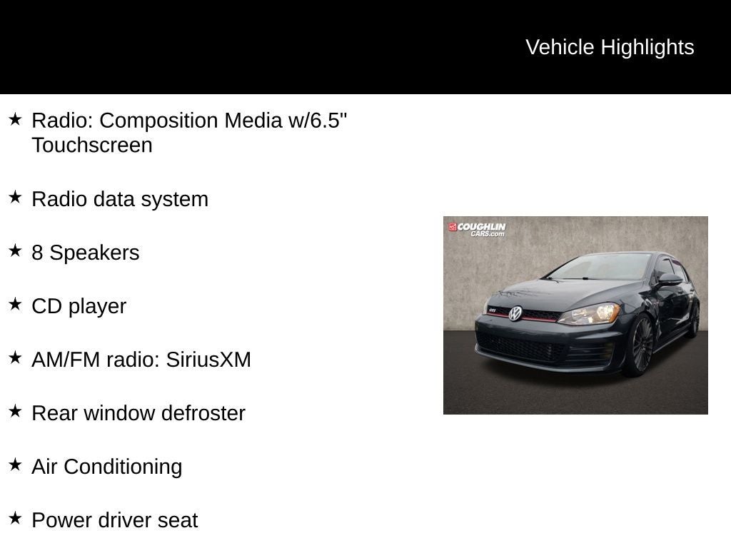 2016 Volkswagen Golf GTI S