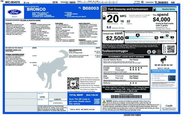 2026 Ford Bronco Base