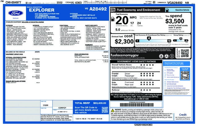 2027 Ford Explorer Platinum