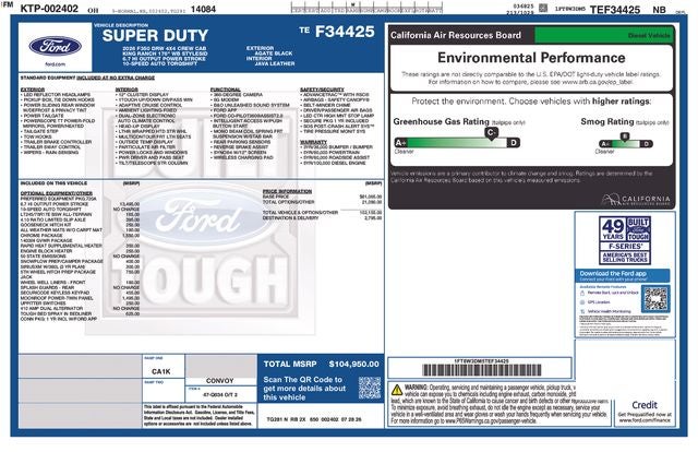 2026 Ford F-350SD King Ranch DRW