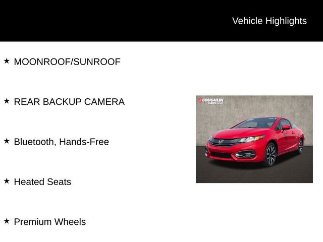 Used 2015 Honda Civic EX-L with VIN 2HGFG3B03FH510398 for sale in Pataskala, OH