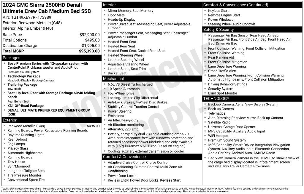 2024 GMC Sierra 2500 HD Denali Ultimate
