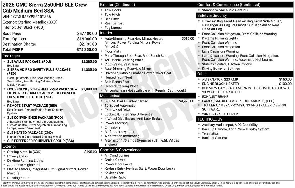 2025 GMC Sierra 2500 HD SLE