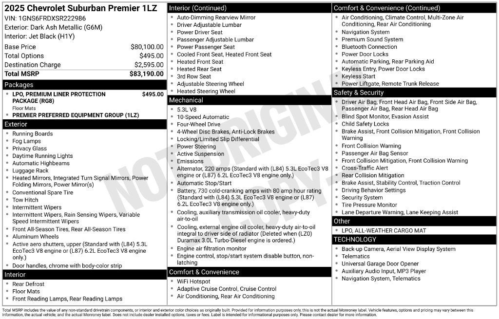 2025 Chevrolet Suburban Premier