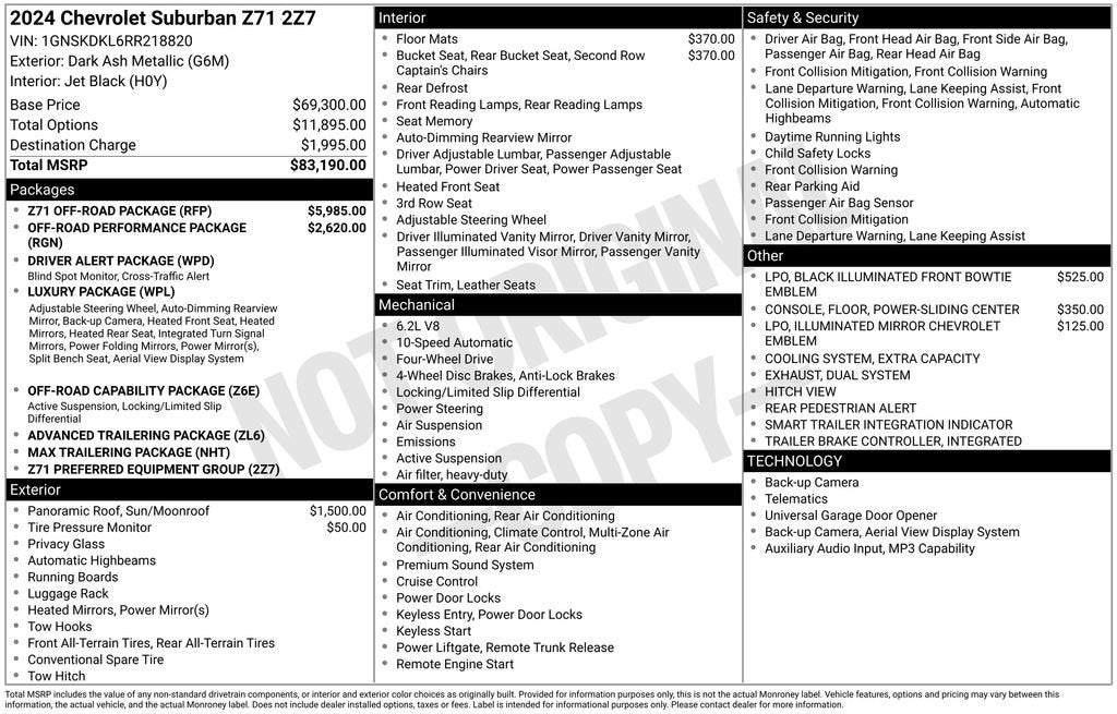 2024 Chevrolet Suburban Z71