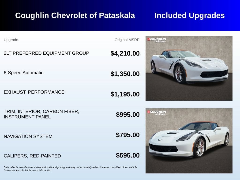 2014 Chevrolet Corvette Stingray Z51 2LT