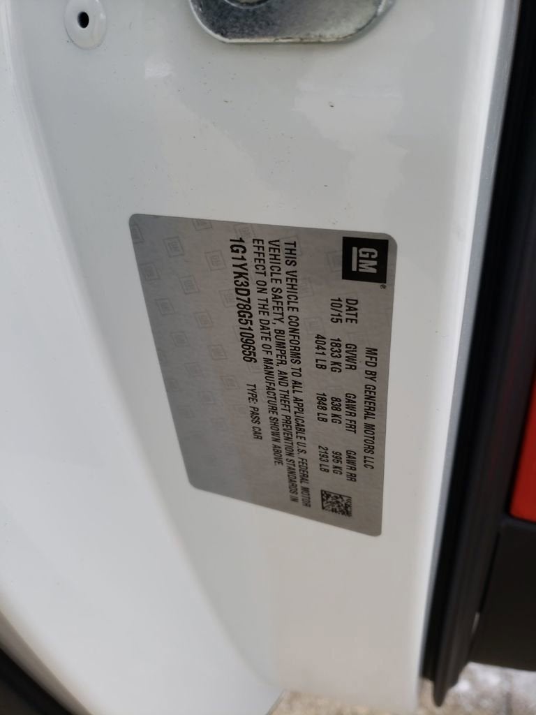 2016 Chevrolet Corvette Stingray Z51 2LT