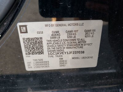 2018 Chevrolet Silverado 2500 HD LT