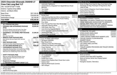 2025 Chevrolet Silverado 3500 HD LT