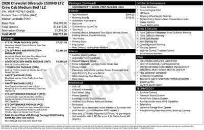 2020 Chevrolet Silverado 2500 HD LTZ